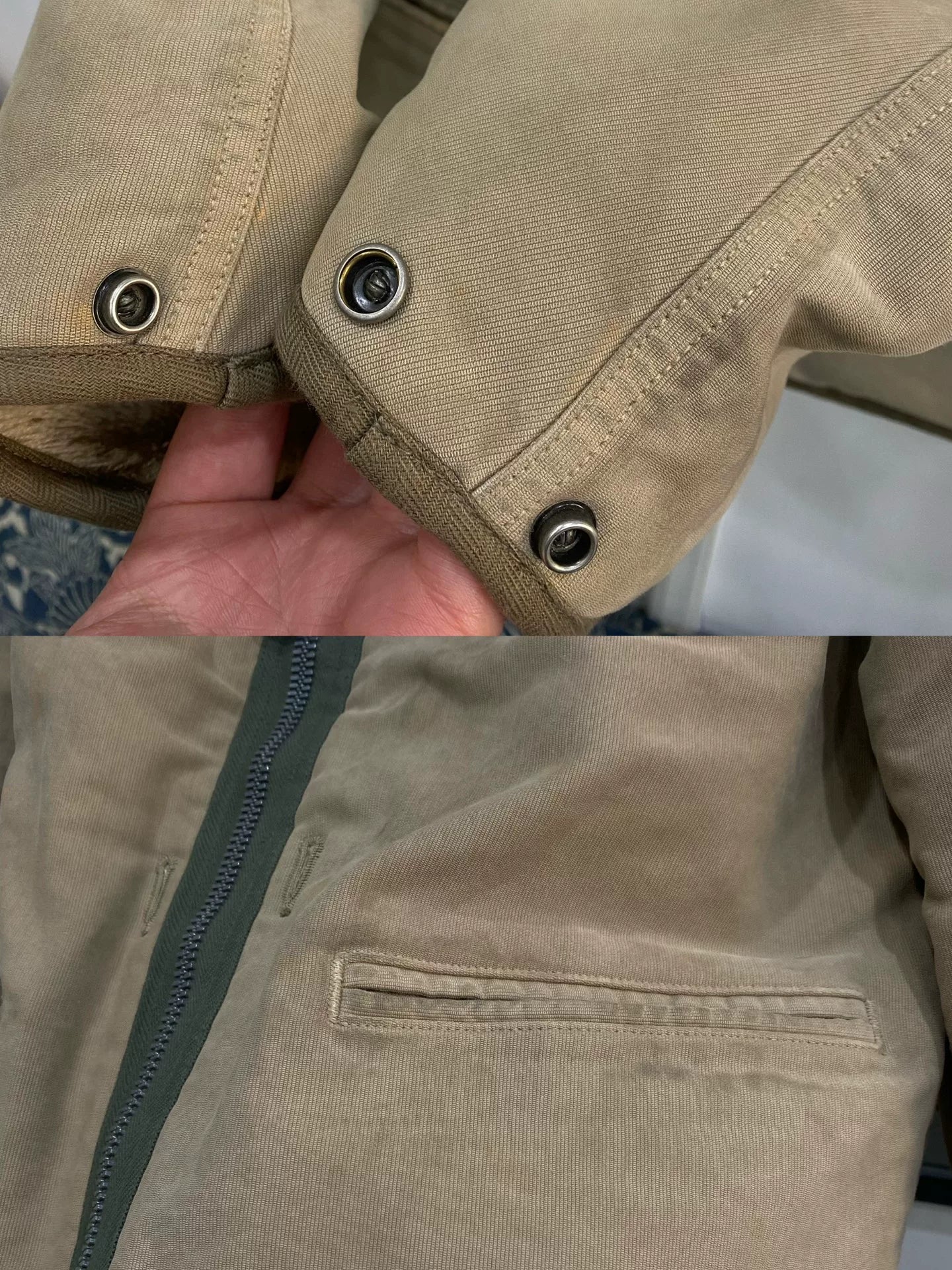 visvim contrary dept liner jacket in beige