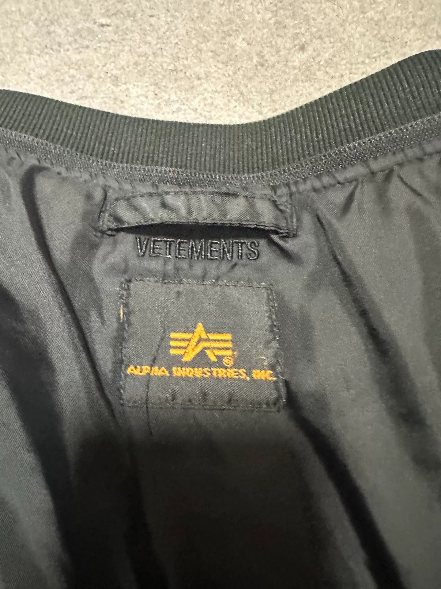 reversible bomber jacket by vetements ss17