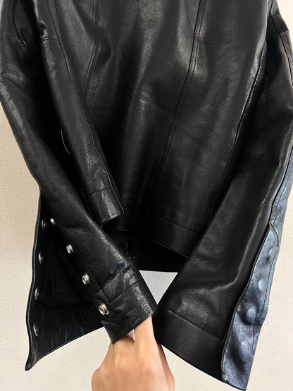 Rick Owens Bauhaus Mollino Leather Jacket