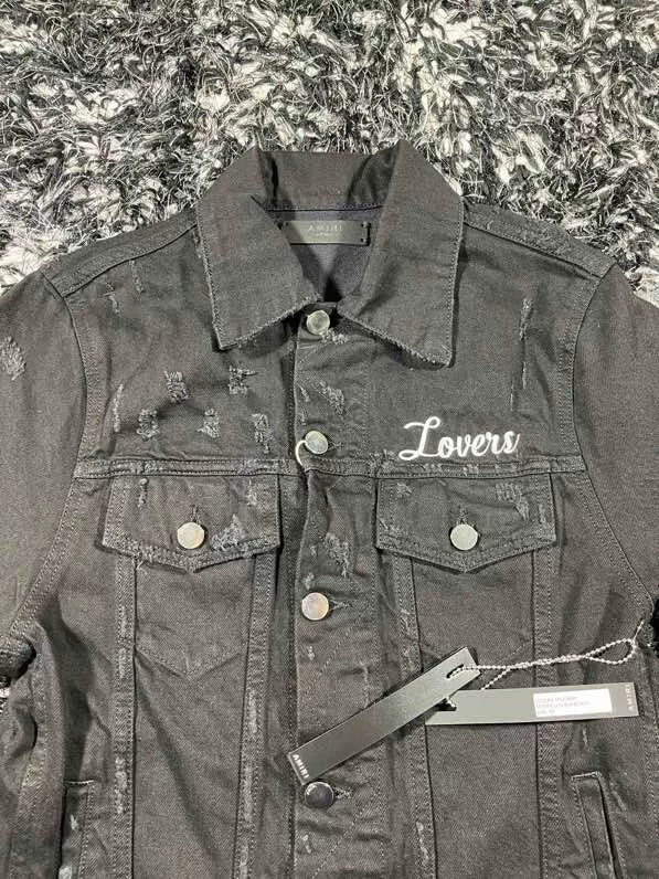 amiri lovers trucker denim jacket