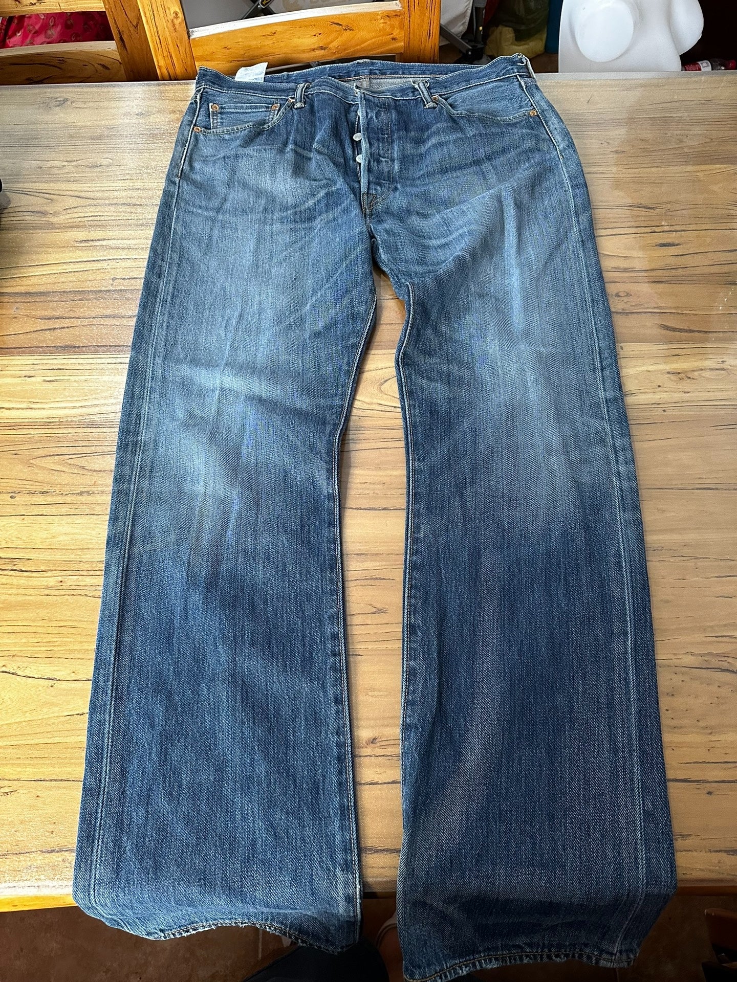 Levi's 501 Distressed Washed Jeans