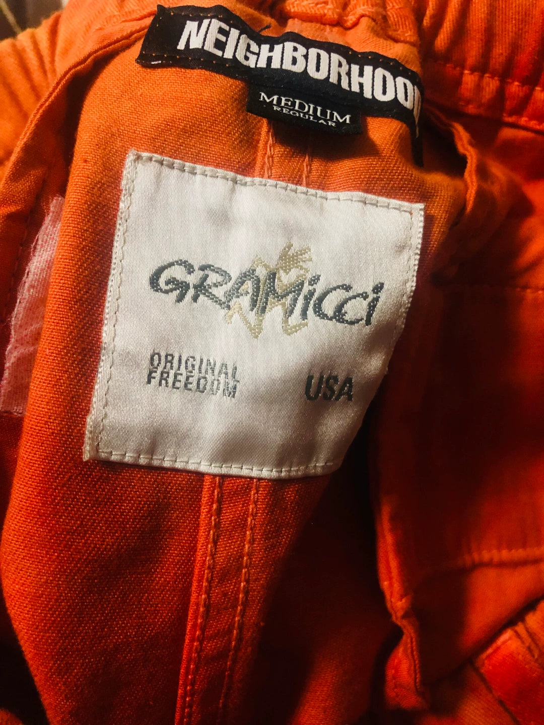 neighborhood x gramicci tie-dye shorts