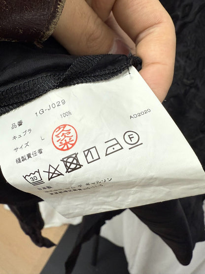 comme des garcons black embroidered silk jacket