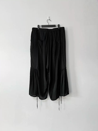Yohji Yamamoto BLACK Scandal 19SS Wide-Leg Kendo Pants