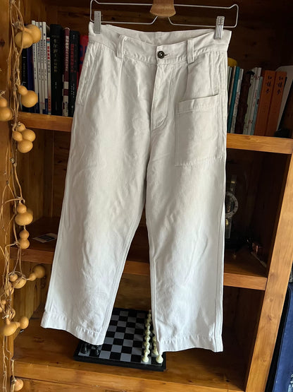 vintage washed grey work pants