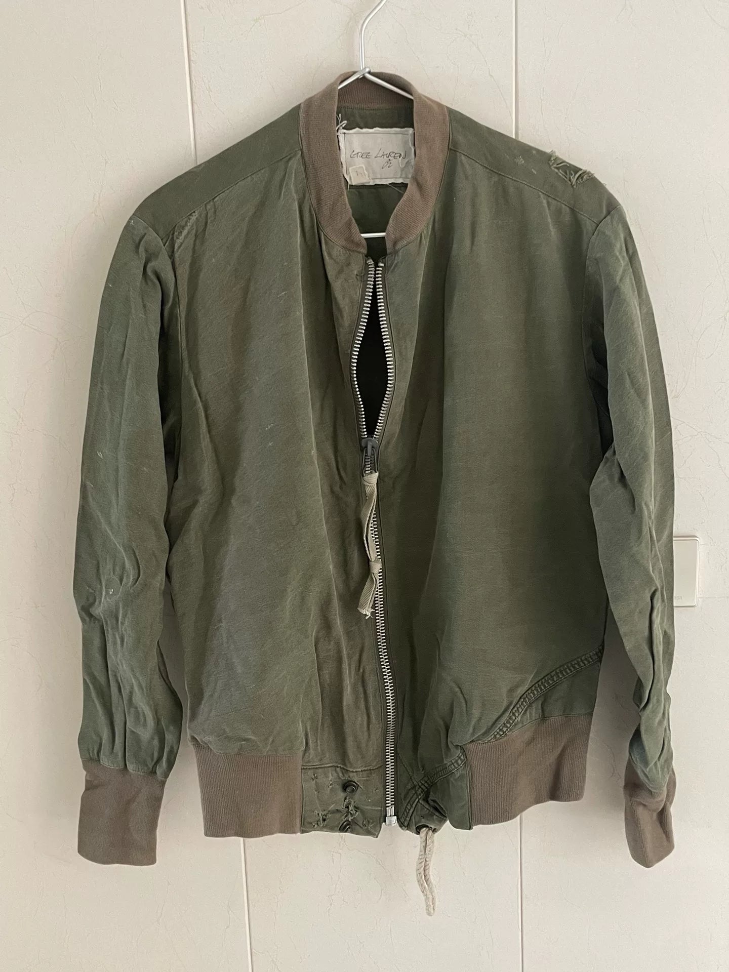 greg lauren military style pilot jacket