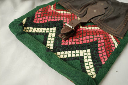 Dries Van Noten Grunge Ethnic Patchwork Shoulder Bag