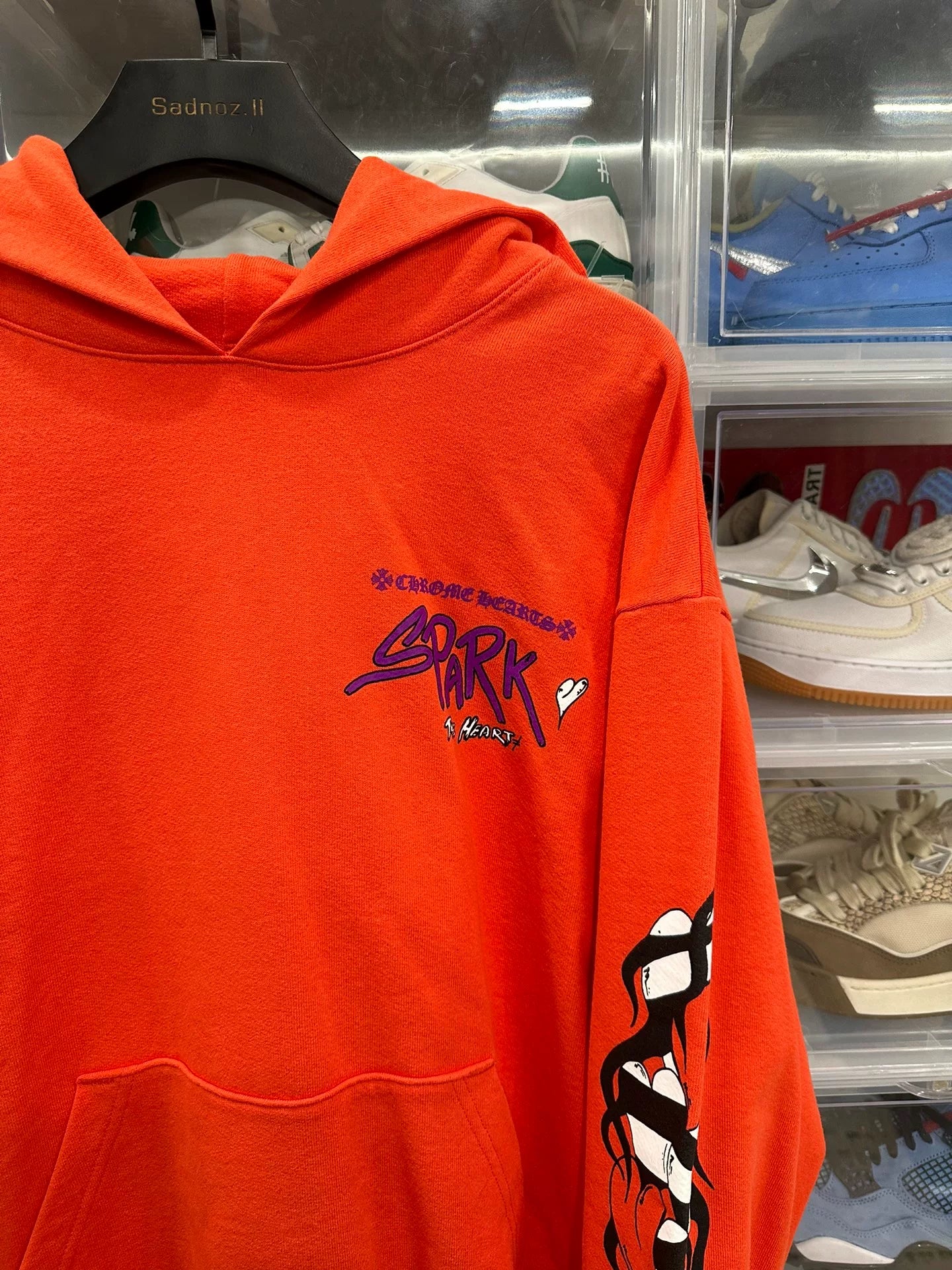 Chrome Hearts Mattyboy Orange Graffiti Hoodie