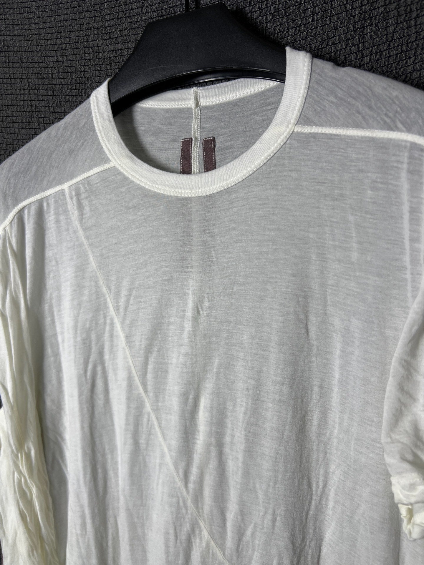 Rick Owens 17ss Spiral Twist Pleated T-shirt