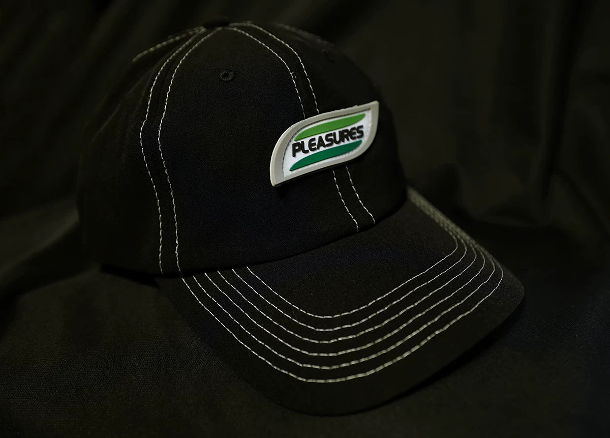 pleasures nylon baseball cap with logo