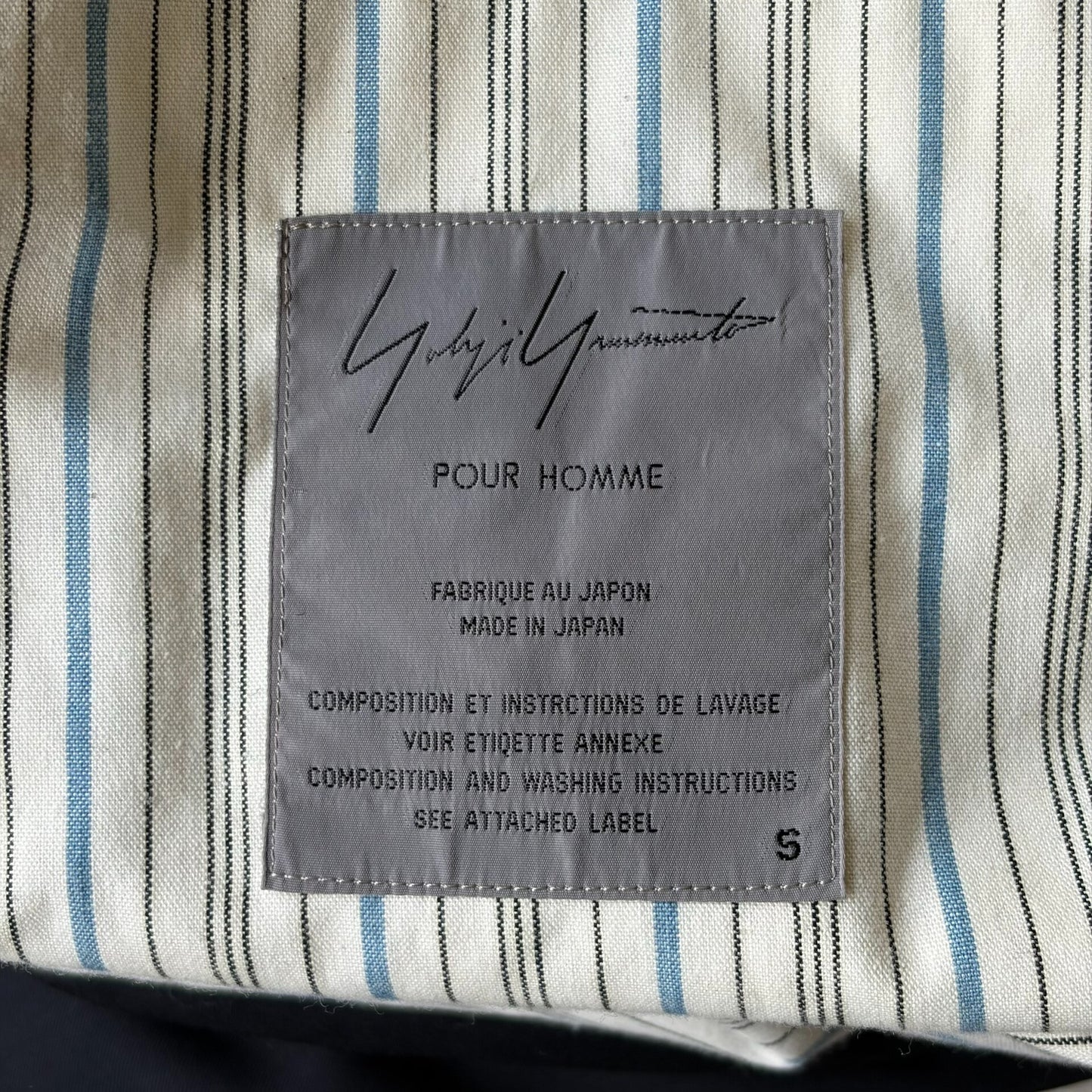 Yohji Yamamoto 93ss White Stripe Suit