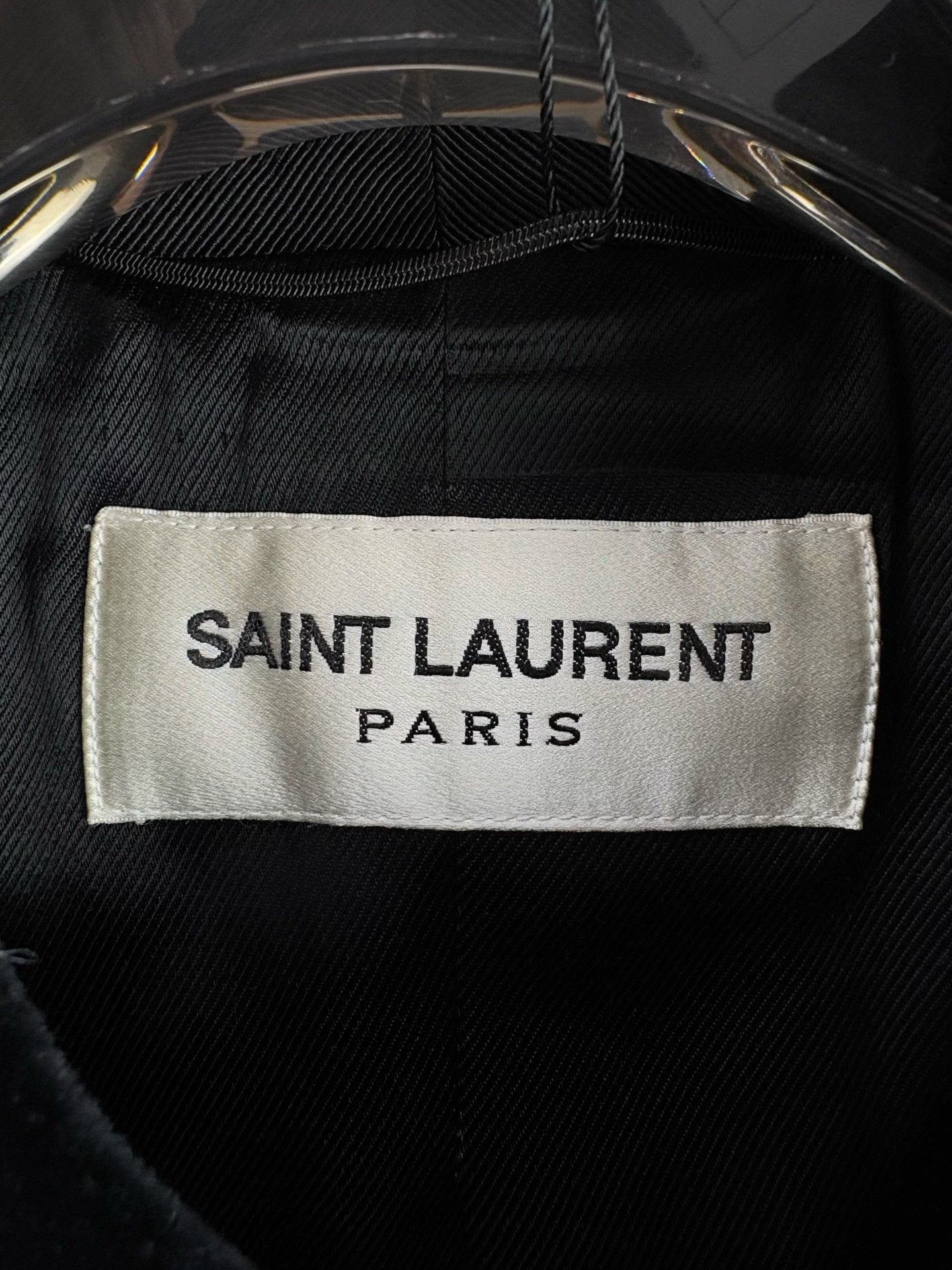 Saint Laurent Wool Coat with Gold Buttons