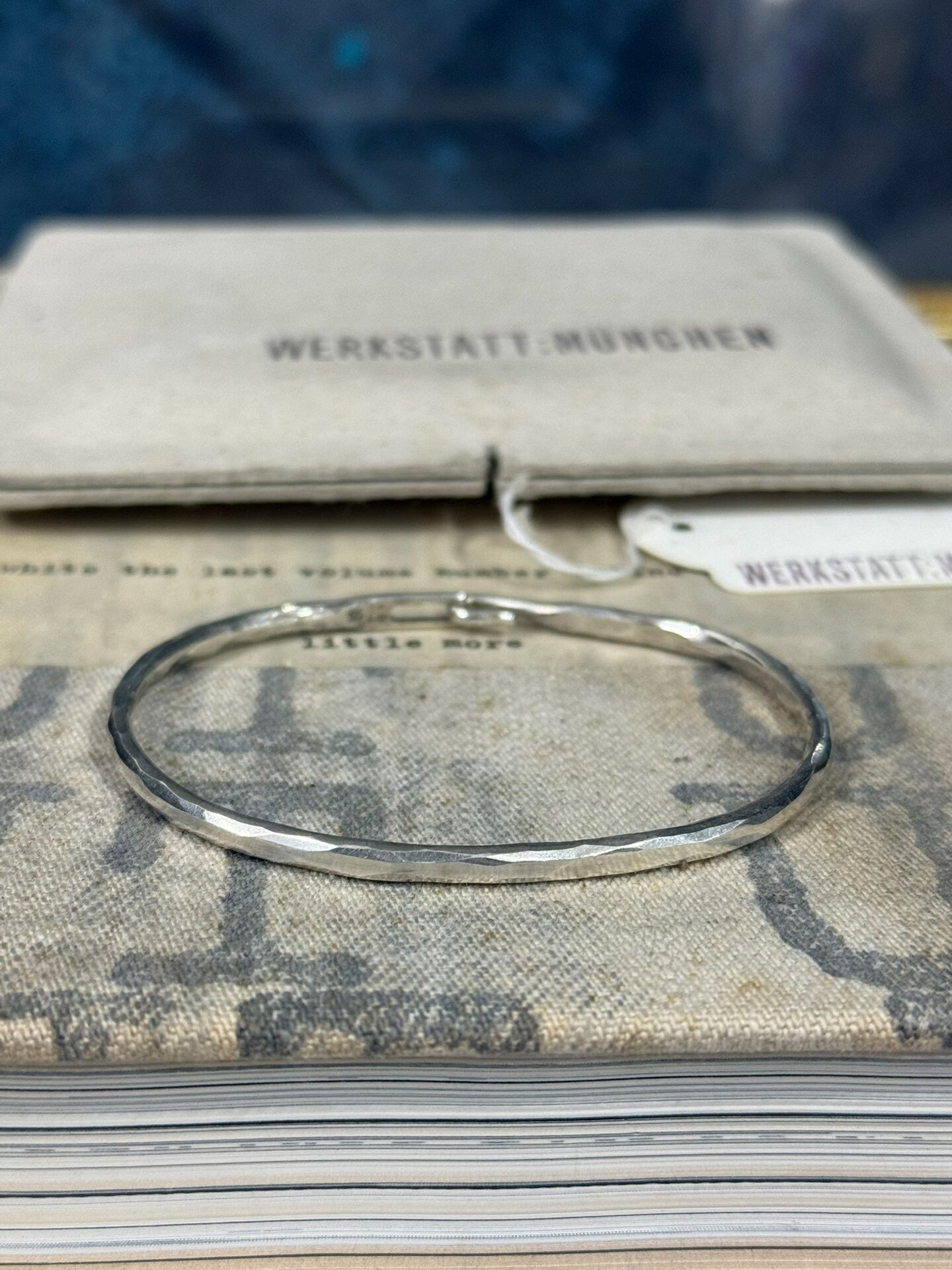 Werkstatt Munchen Silver Bangle Bracelet S Size