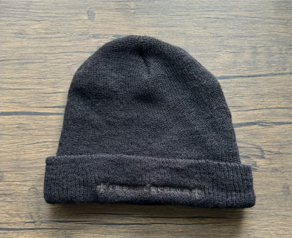 chrome hearts black embroidered knit beanie