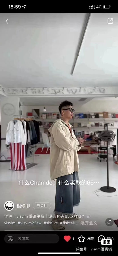 visvim dorset fishtail parka jacket ivory