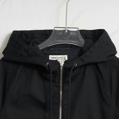 Saint Laurent Men's Hooded Double-Zip Jacket