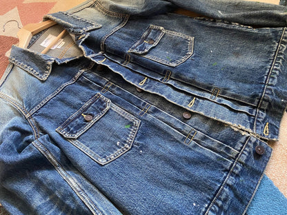 Visvim101 Denim Jacket with Paint Splatters