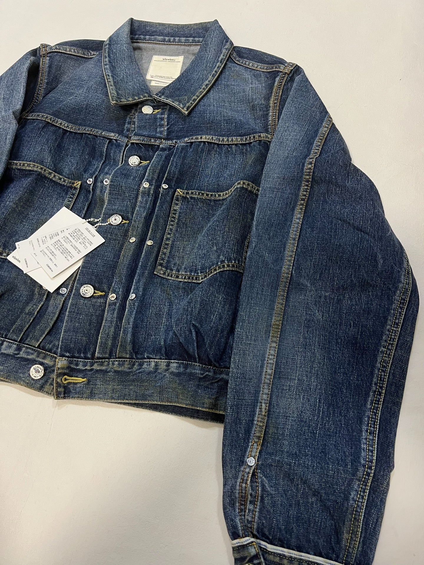 visvim SS Shorty Chore Dry Denim Jacket