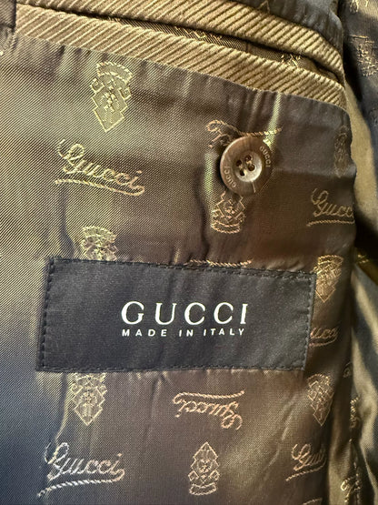 Gucci Military Jacket in Canvas Fabric