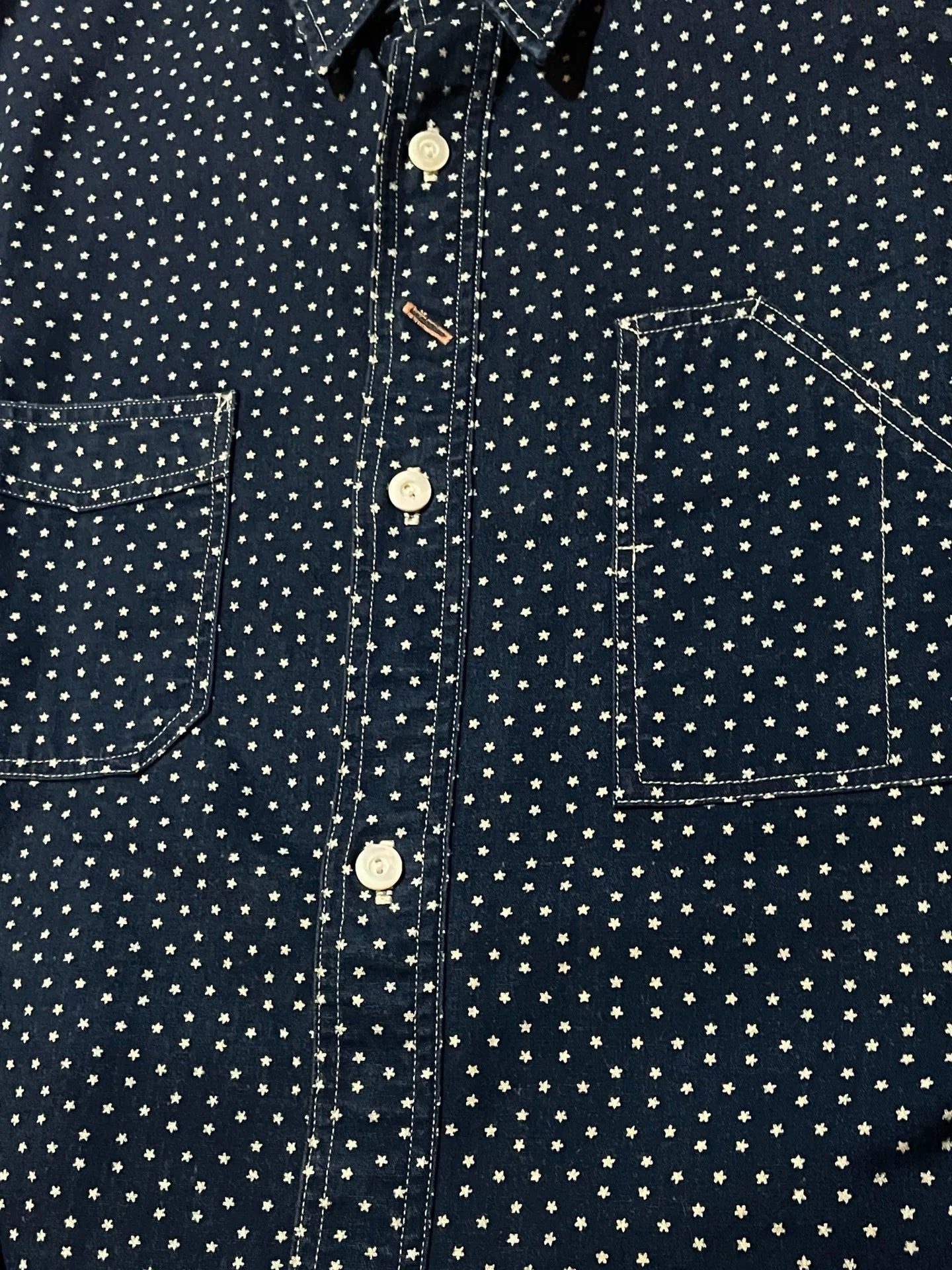 RRL Vintage Indigo Star Work Shirt