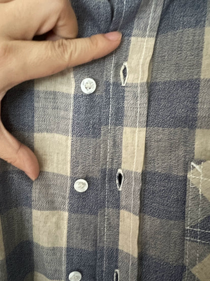 3SIXTEEN vintage Blue Pepper Salt Shirt