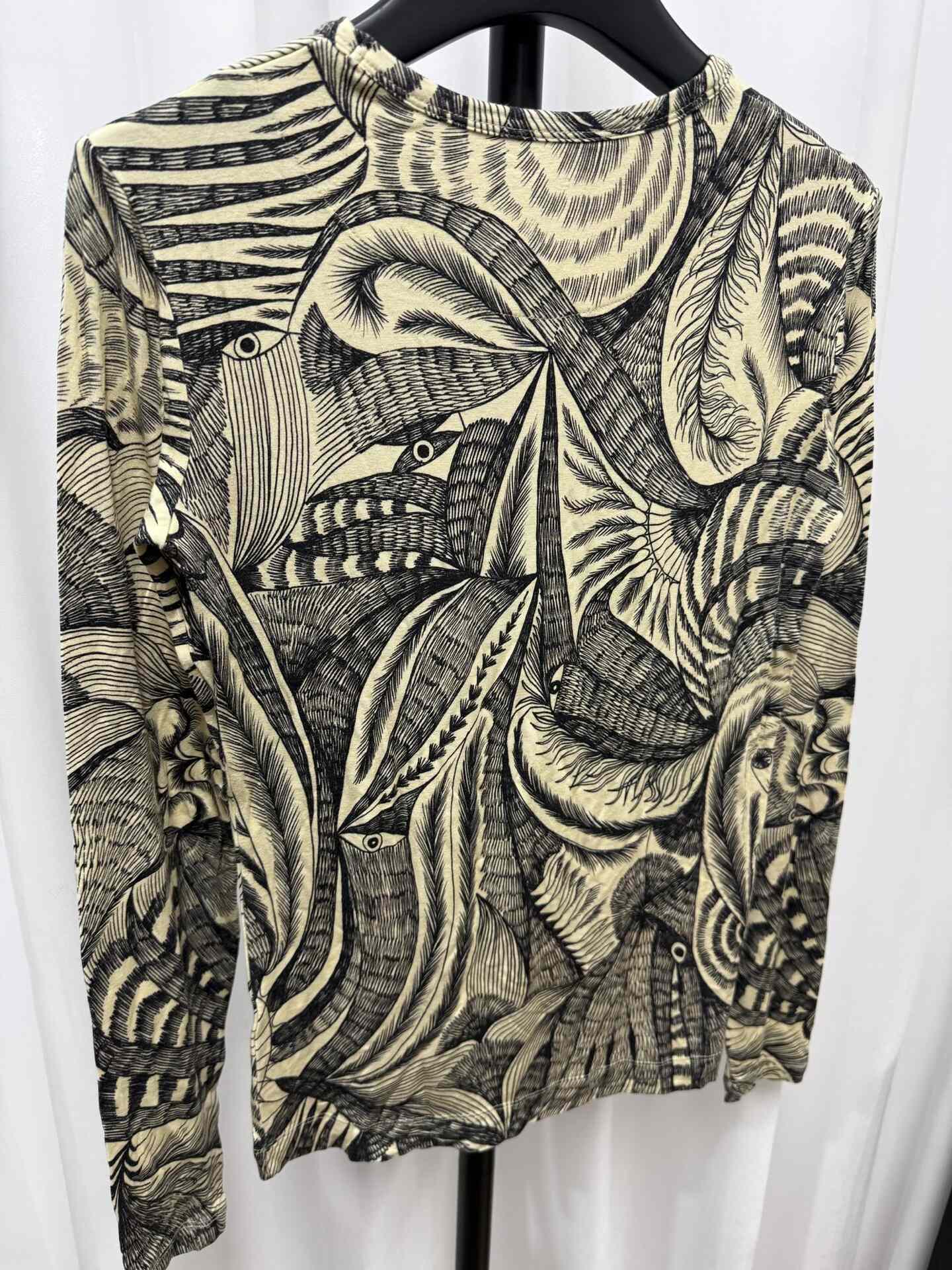 Dries van Noten Snake Print Long-Sleeve T-shirt