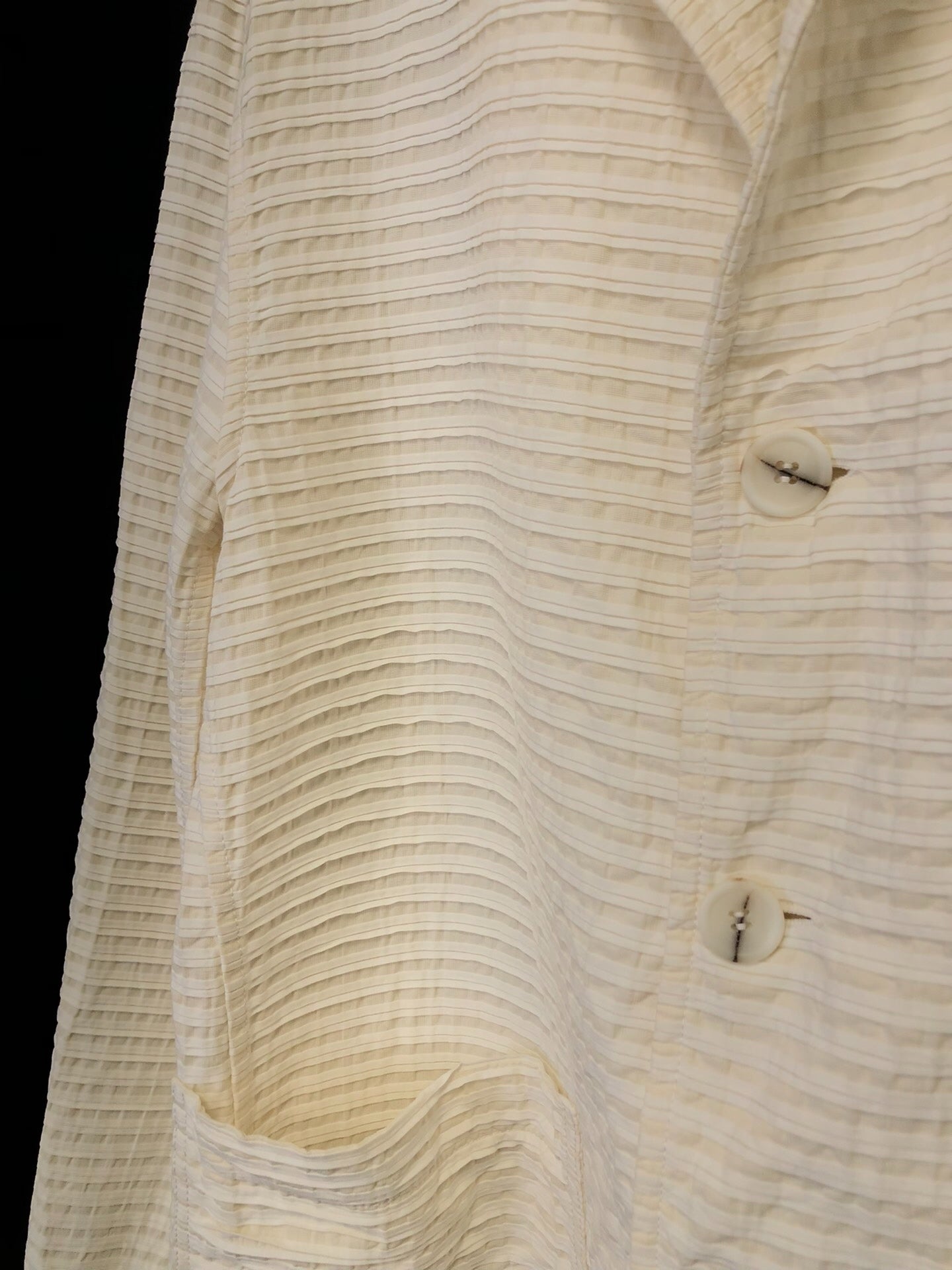 casey casey striped loose-fit jacket