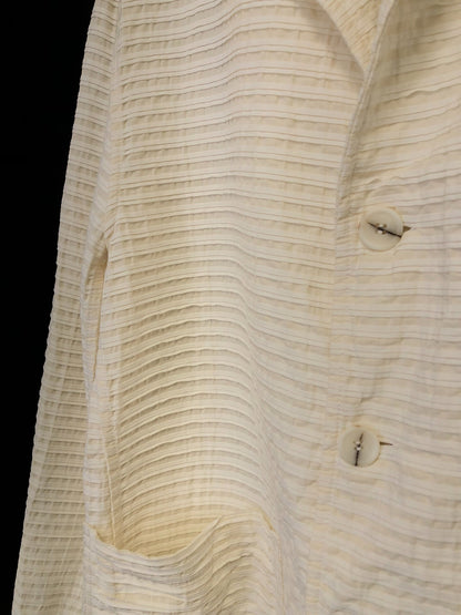 casey casey striped loose-fit jacket