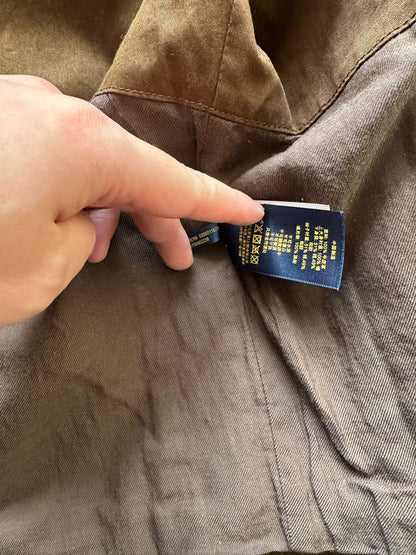 vintage polo ralph lauren leather motorcycle jacket