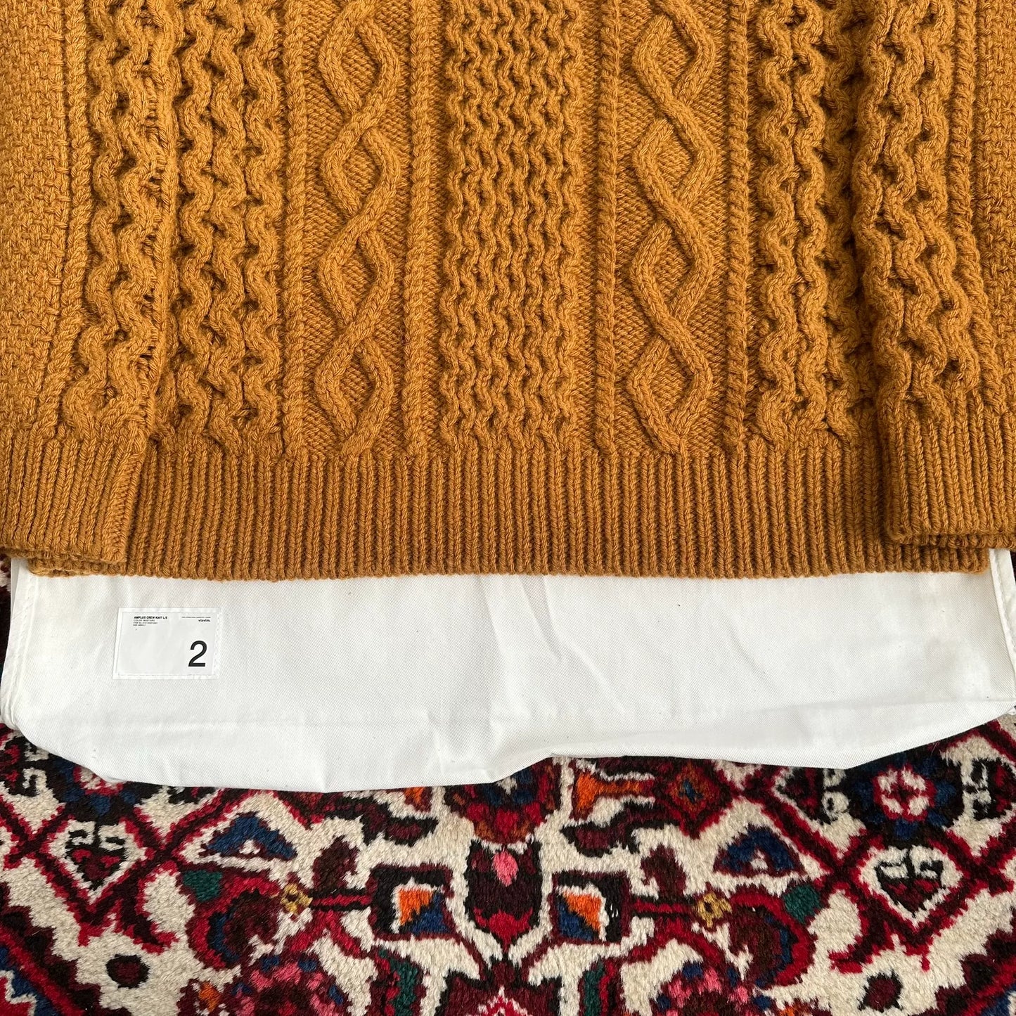 visvim amplus crew knit sweater for sale