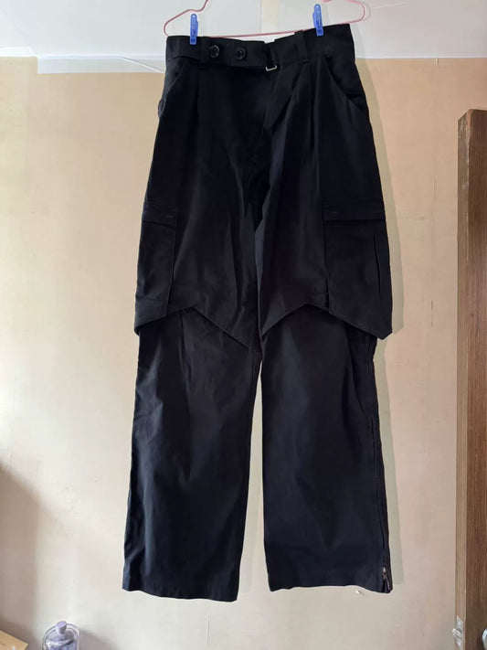 Kiko Kostadinov Bindra Cargo Trousers Black