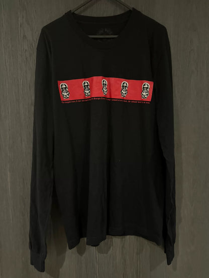 Chrome Hearts Red Printed Skull Short Sleeve Shirt