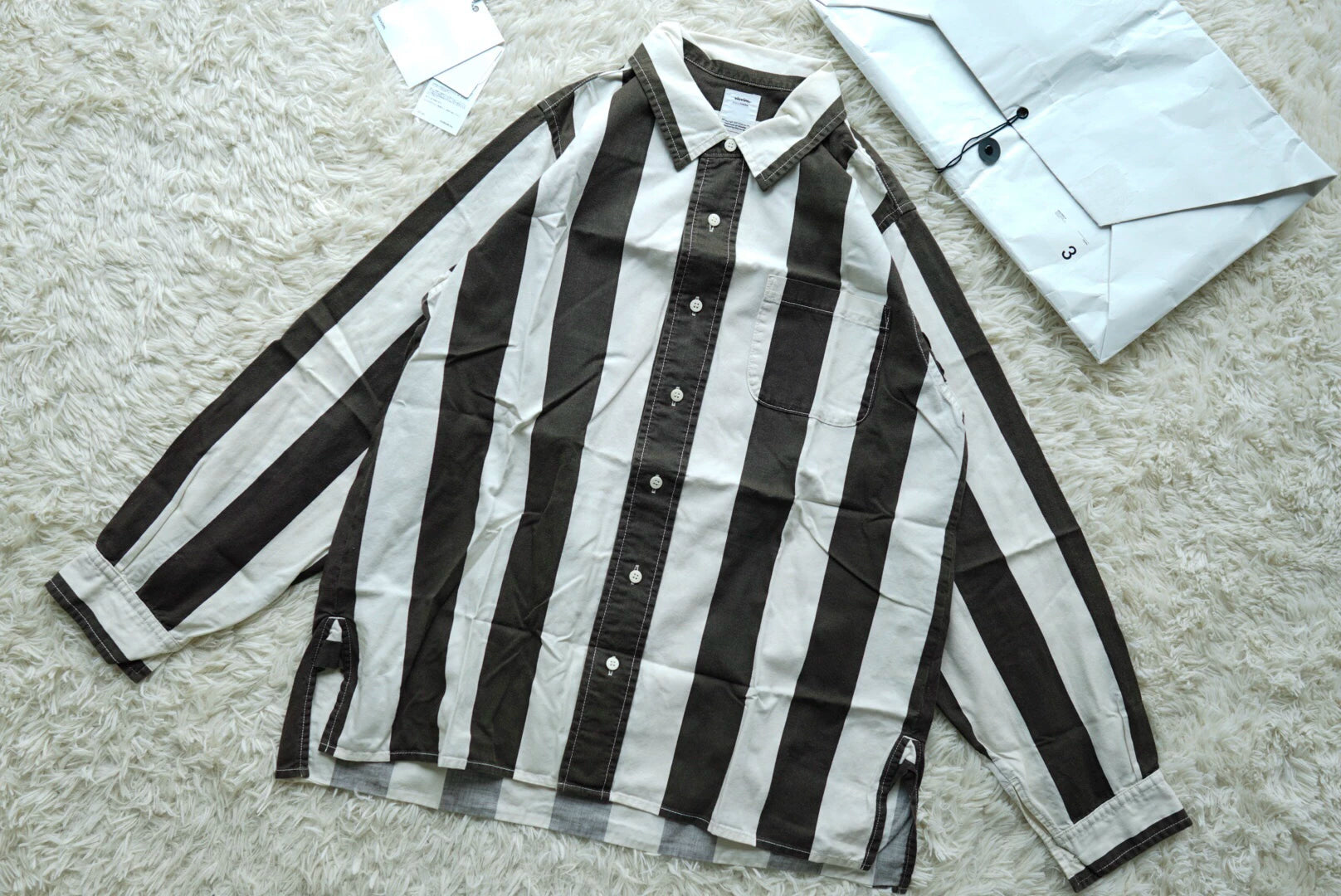 visvim cecile striped shirt