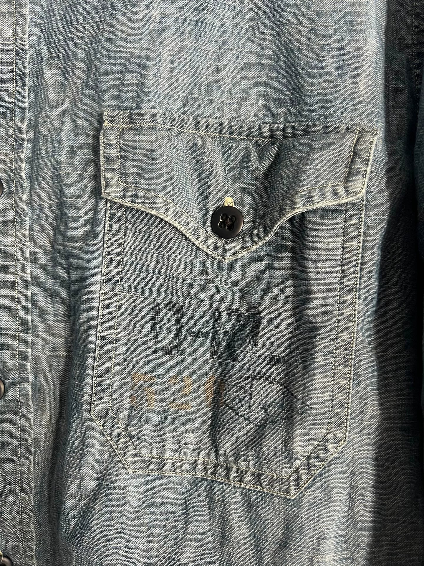 RRL Double RL Vintage Military Denim Shirt