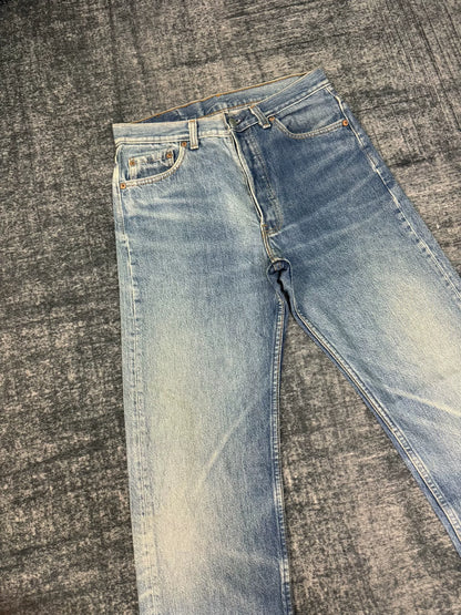 Vintage Levi's 501 90s Washed Blue Jeans
