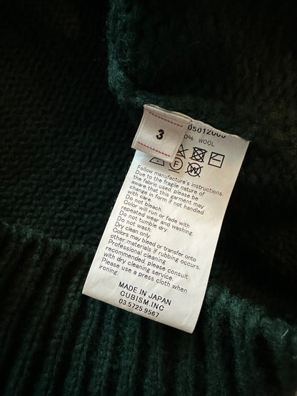 VISVIM 23AW Men's Green Knit Hoodie