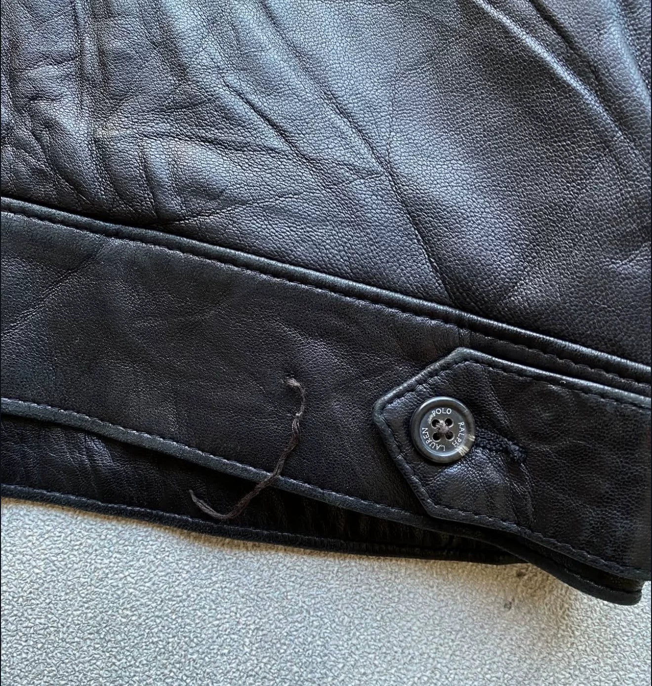 Vintage Polo Ralph Lauren 1990s Leather Jacket