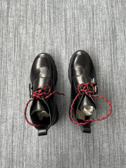 Dior Homme Red String Leather Boots