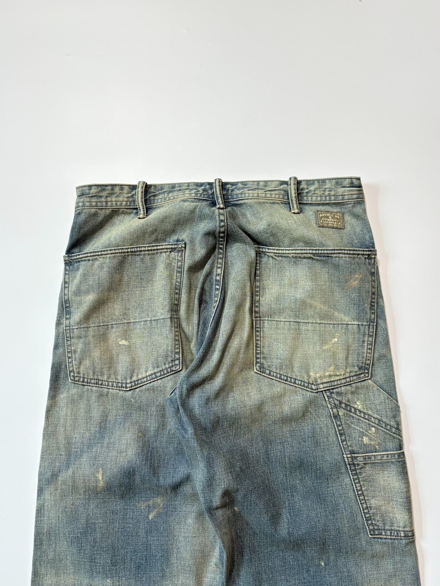 RRL Double RL Vintage Oiled Distressed Jeans