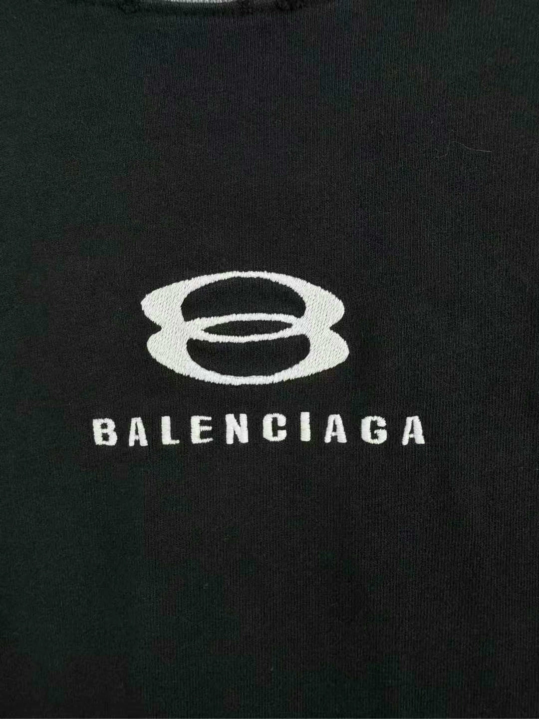 balenciaga color block short sleeve top