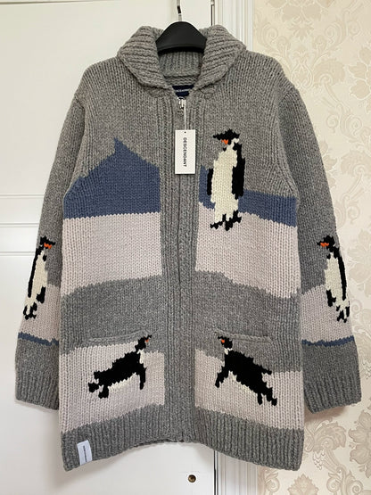 descendant manhot cowichan knit penguin sweater