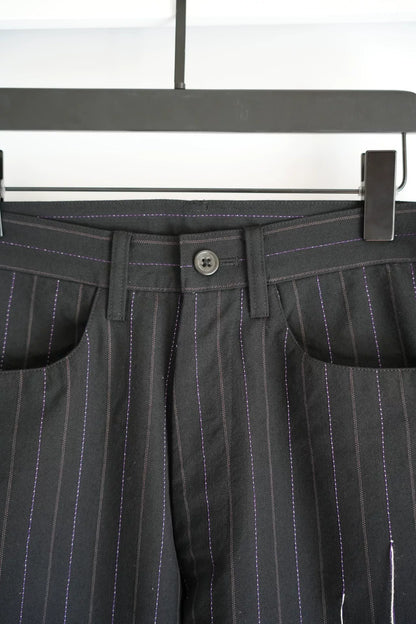 Yohji Yamamoto Striped Wool Trousers