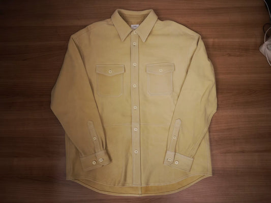visvim lumber shacket beige deerskin jacket