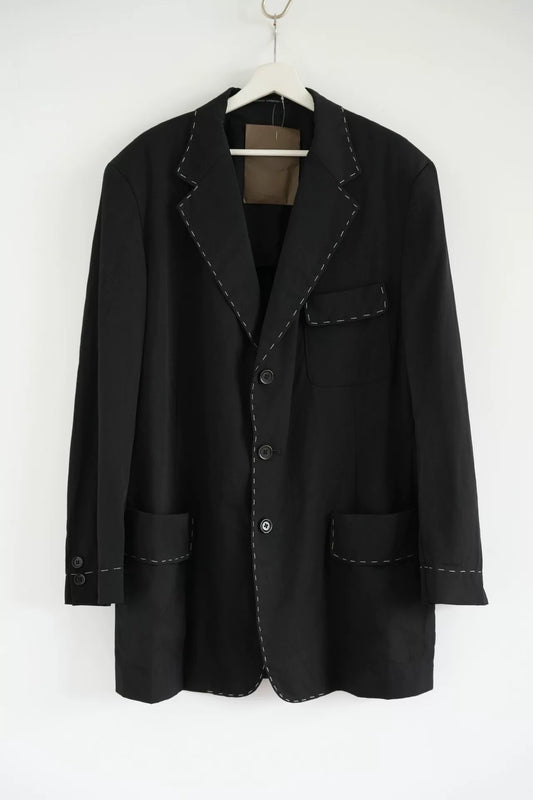 Yohji Yamamoto Black Tailored Suit Jacket