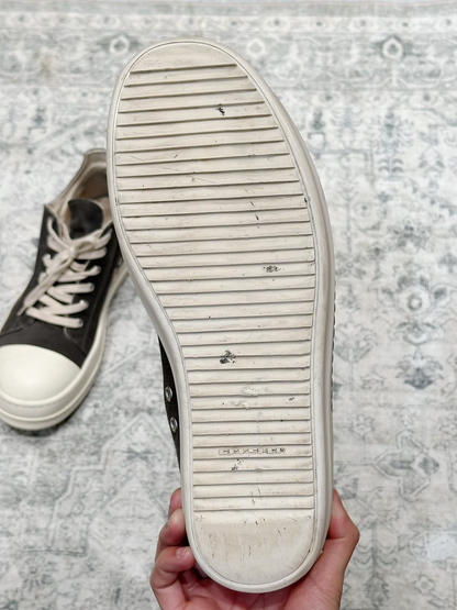 Rick Owens x Converse Gray Canvas Low Top