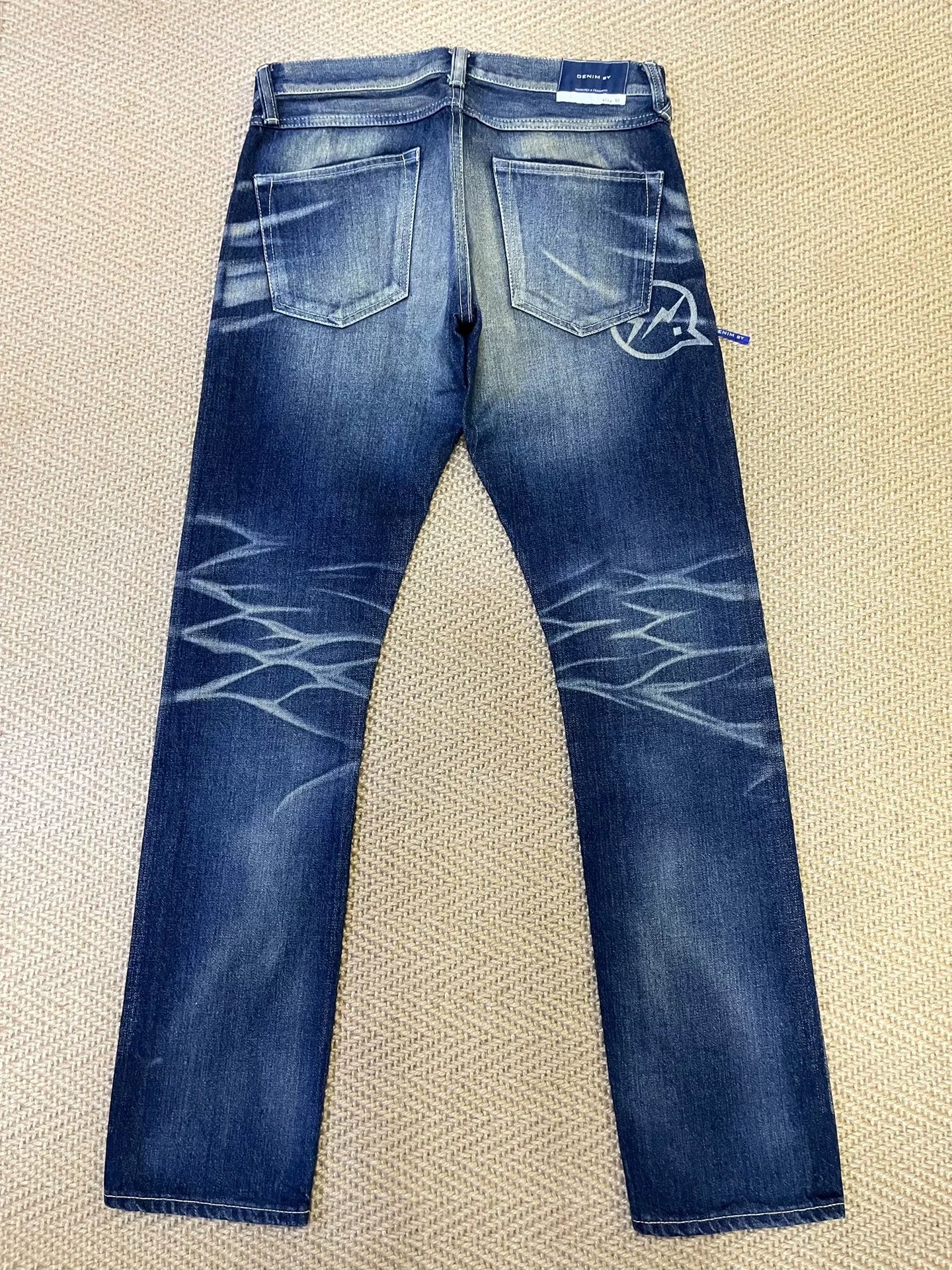 vanquish fragment vintage wash denim jeans