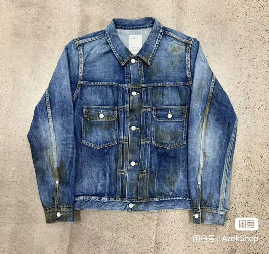 Visvim 101 JKT Damaged Denim Jacket