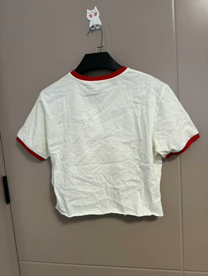 gucci x adidas logo short sleeve shirt