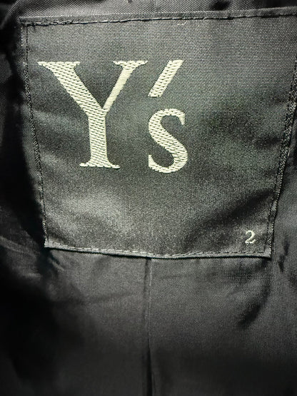 yohji yamamoto y's fur collar cape coat