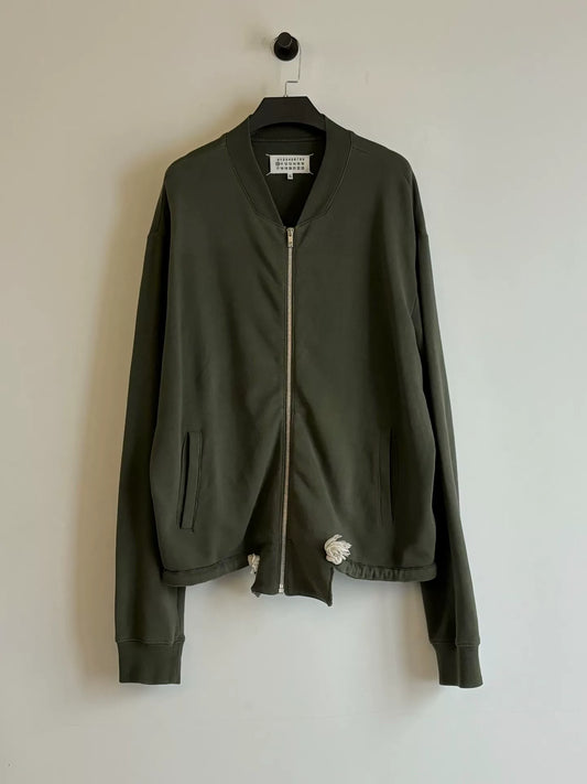 maison margiela aw2017 green bomber jacket